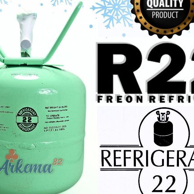 Refrigerant R22 | Refrigerant R22 Tabung Dan Isi 3 Kg | Refrigerant Ac R 22 Refrigant Tabung Besar O