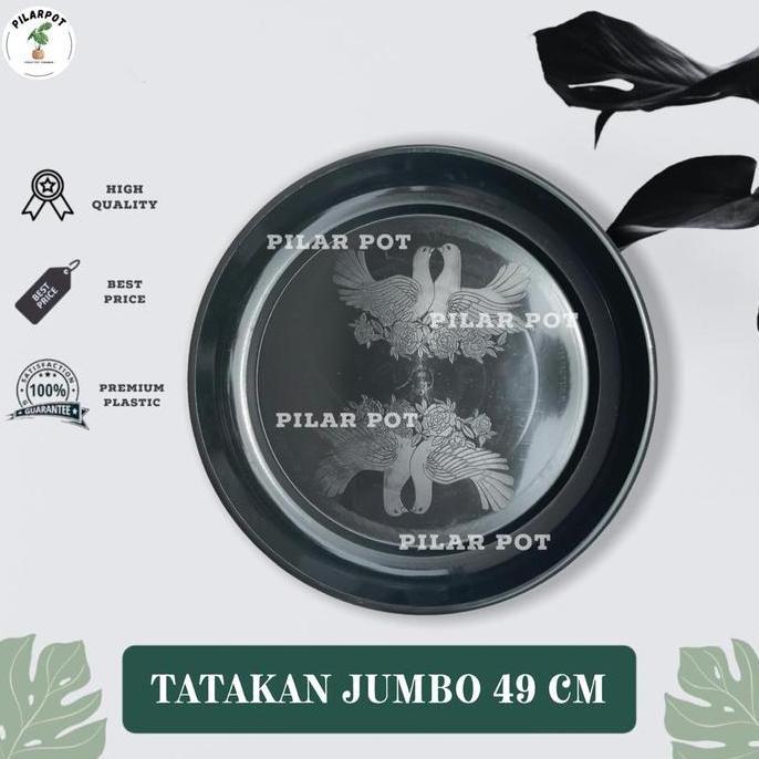 Parkz- Tatakan Alas Pot Bunga 60 Hitam 49Cm Untuk Pot 60Cm - Tatakan Jumbo