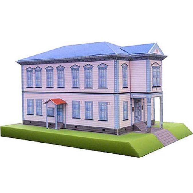 (Mainan Kertas) DIY PaperCraft Diorama Gedung Rumah Tattoku