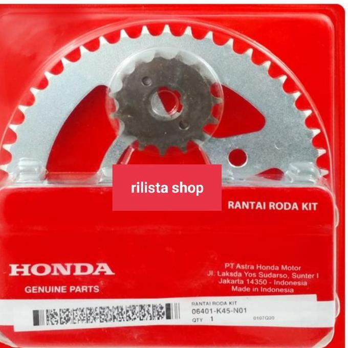 RANTAI GEAR GIR SET CB 150 R LED CBR 150 R K45A 06401 K45 N01