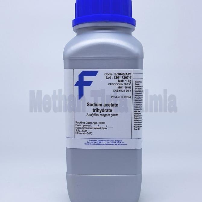 sodium acetate trihydrate || sodium Acetat trihidrat