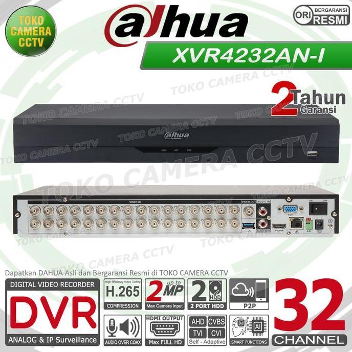 TERLARIS DVR RECORDER CCTV DAHUA 32 CHANNEL CCTV DAHUA 32CH 2MP