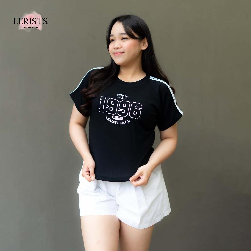 NEW CROP CHIP IN 1996 LERIST CLUB WOMEN - Tshirt Crop Round neck top tee Kaos atasan wanita cotton c