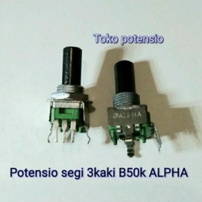 Nach- Potensio Segi 3Kaki 50K Hijau Alfa