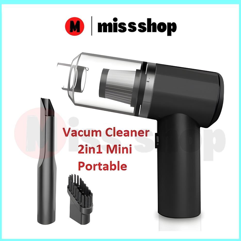 Hot Deals Vacum Cleaner Portable Mini Usb 2 In 1 Penghisap Debu Mobil /Ys Baterai Kabel Membersihkan