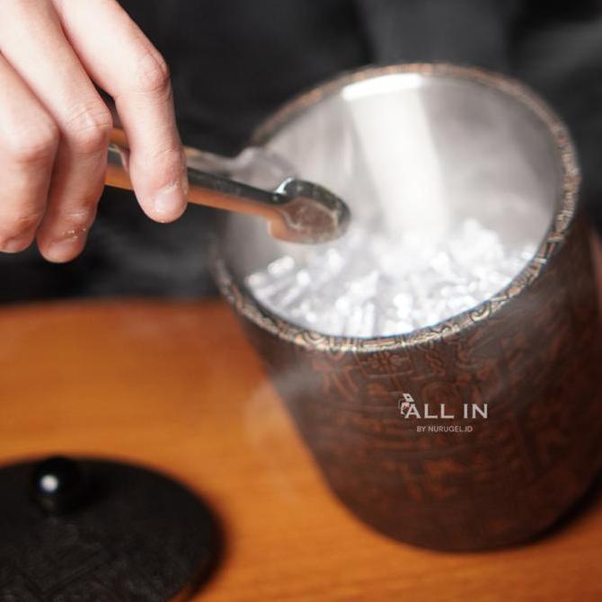 Lansungkirim- Ice Bucket / Termos Es Batu / Wadah Ember Champagne Stainless Steel