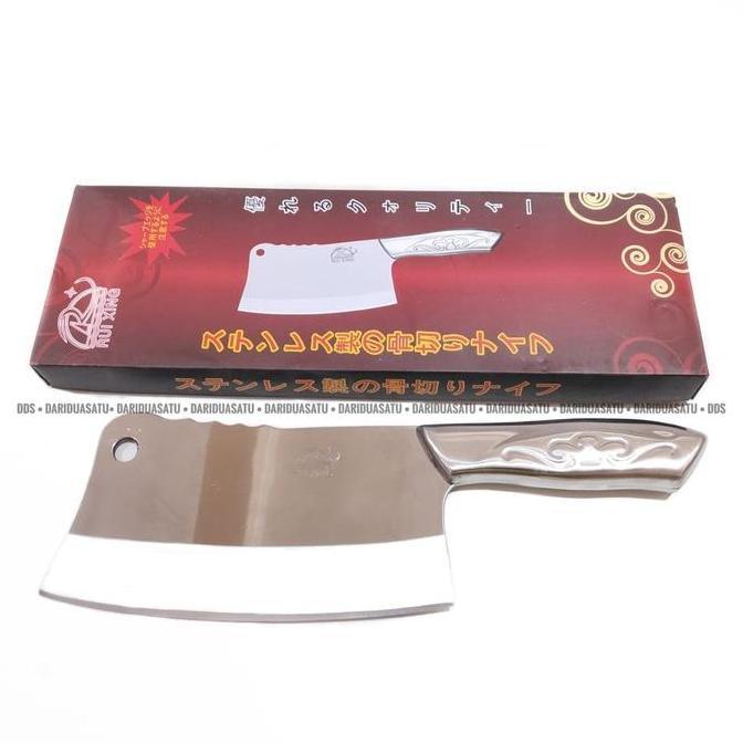 Cookwe- Golok Tulang Pisau Daging Gagang Stainless