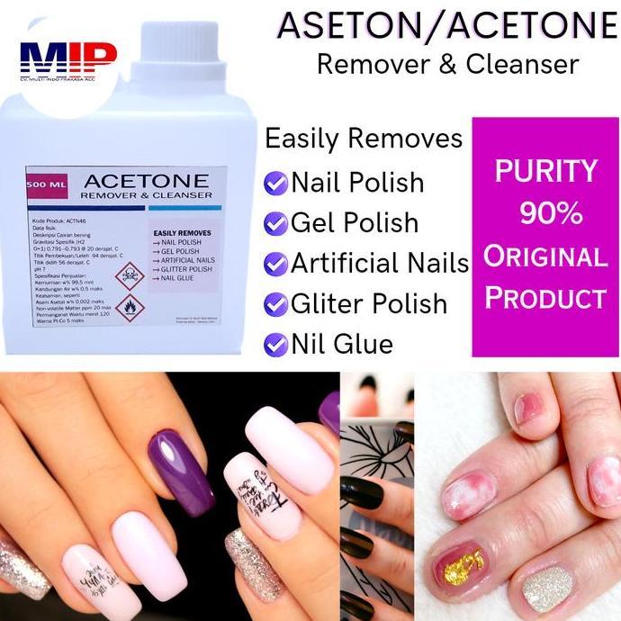 Cod,Bisa- Aseton Acetone Pembersih Kutek - Acetone - 1 Liter