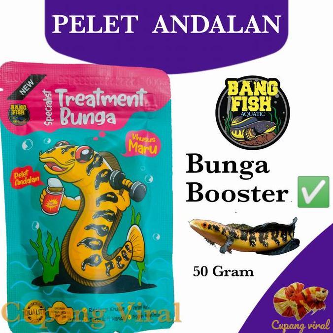 Hobiikan- Shrimpelet Barca Pelet Channa Push Corak Bunga Channa
