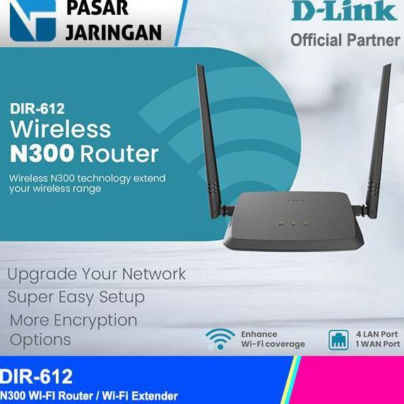 TERMURAH - DLINK DIR-612 DIR 612 Wireless N300 Router 300Mbps WIFI ROUTER