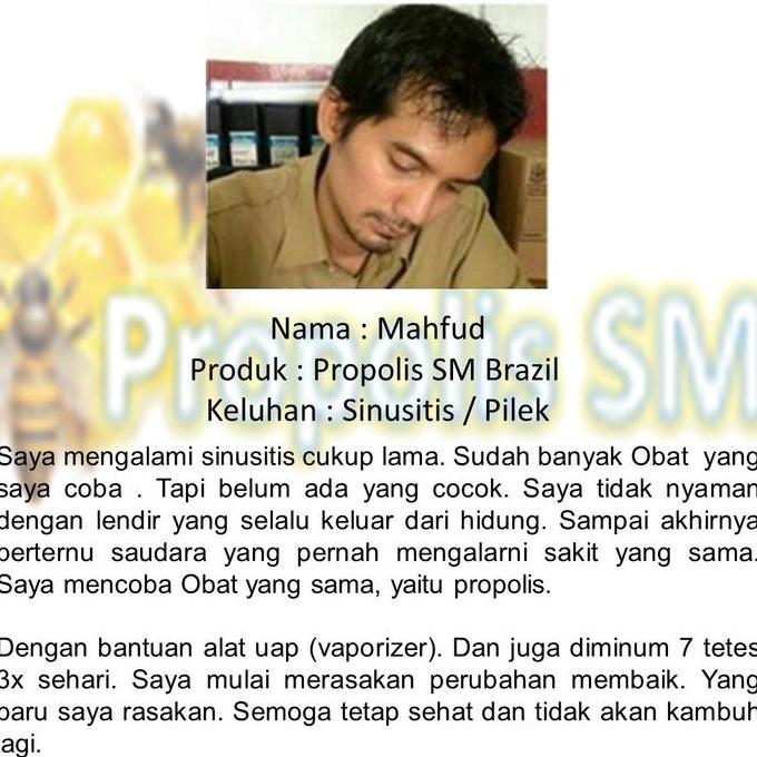 Cod,Bisa- Obat Tetes Hidung Tersumbat, Obat Polip Hidung Herbal - Propolis Sm