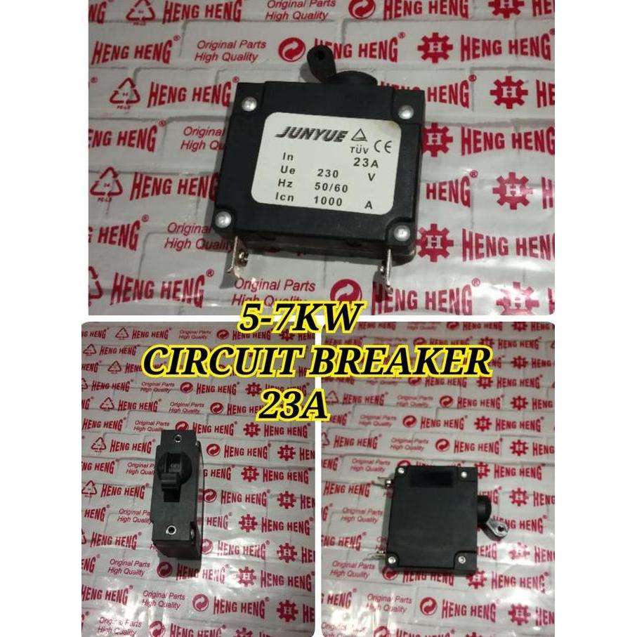5-7KW MCB CIRCUIT BRAKER 23A GENSET BENSIN 5000 6000 7000 WATT RESTOCK!