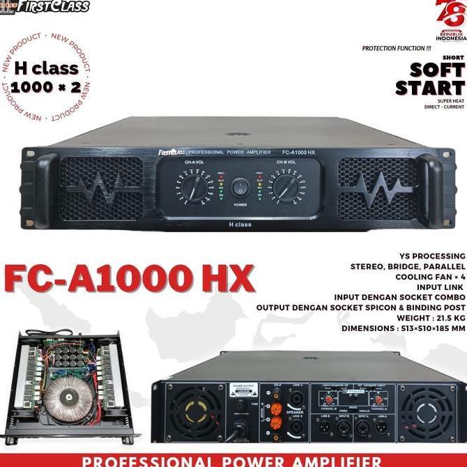 Murah Power Firsclass Fc A1000Hx Original 2 Channel Fca 1000Hx