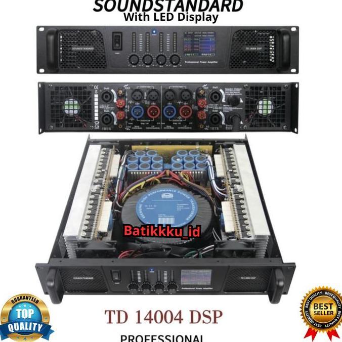 Sale Power Amplifier Soundstandard Td 14004 Dsp Td14004 4 X 1400 4Ch Class H With Led Display
