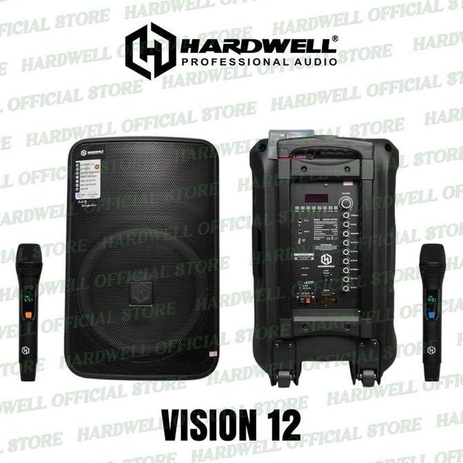 Promo Speaker Portable Aktif Hardwell 12 Inch Vision 12 Pro Original