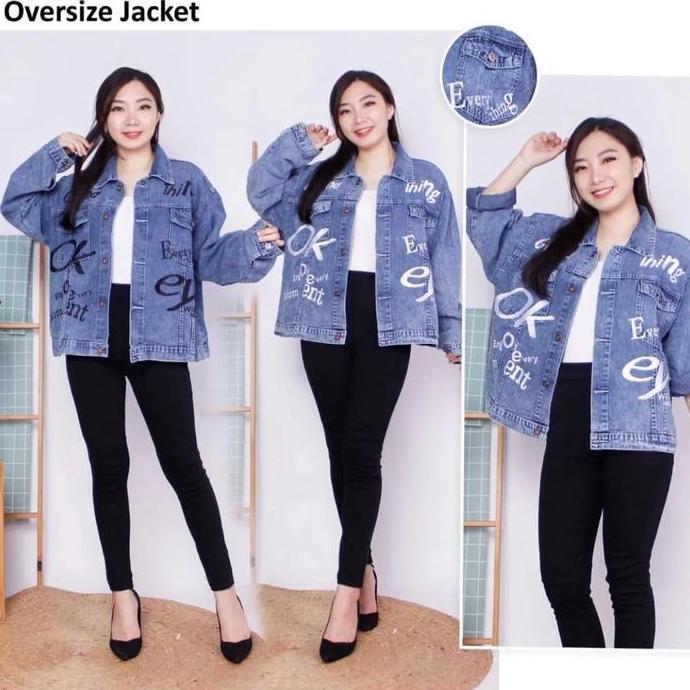 OOTD OOTD - Jaket Jeans Denim Okey / Jaket Jeans Coupleable OOTD
