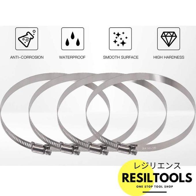 Kelem Pengencang Pipa 70 - 89 mm Stainless Hose Clamp 1 buah