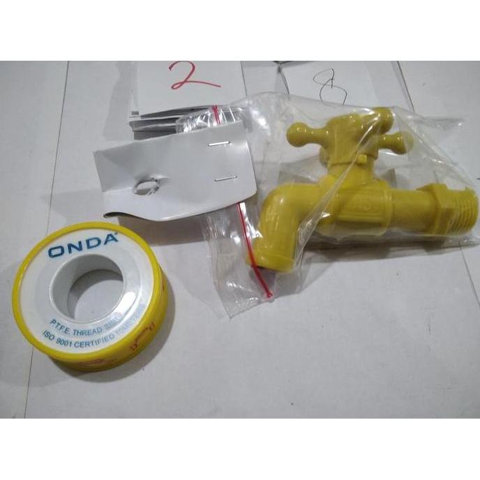 paket kran kamar mandi pvc baling 0.5 inch isolasi seal tape onda