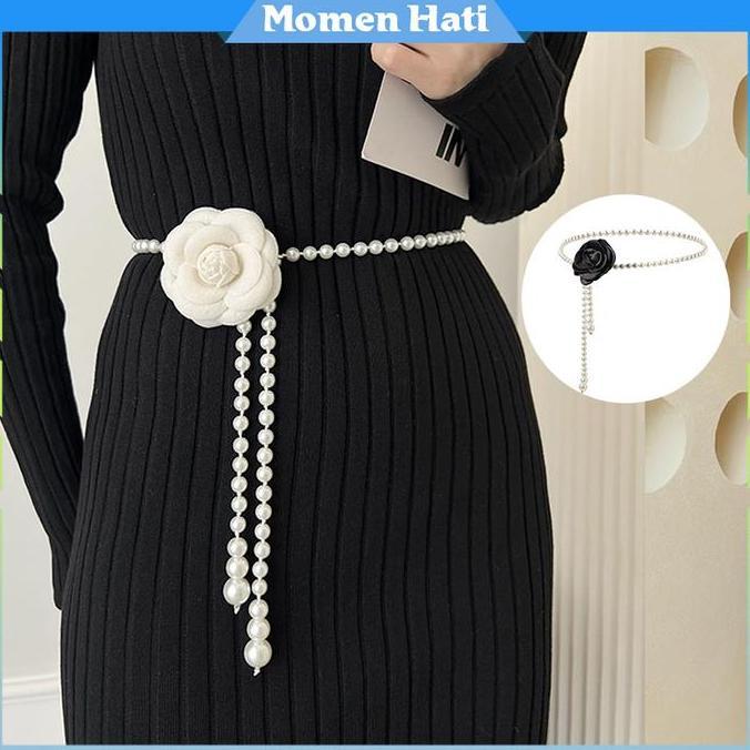 BOWTEKH Ikat Pinggang Rantai Mutiara Ikat Pinggang Wanita Belt Mutiara Belt Ikat Pinggang Wanita PRO