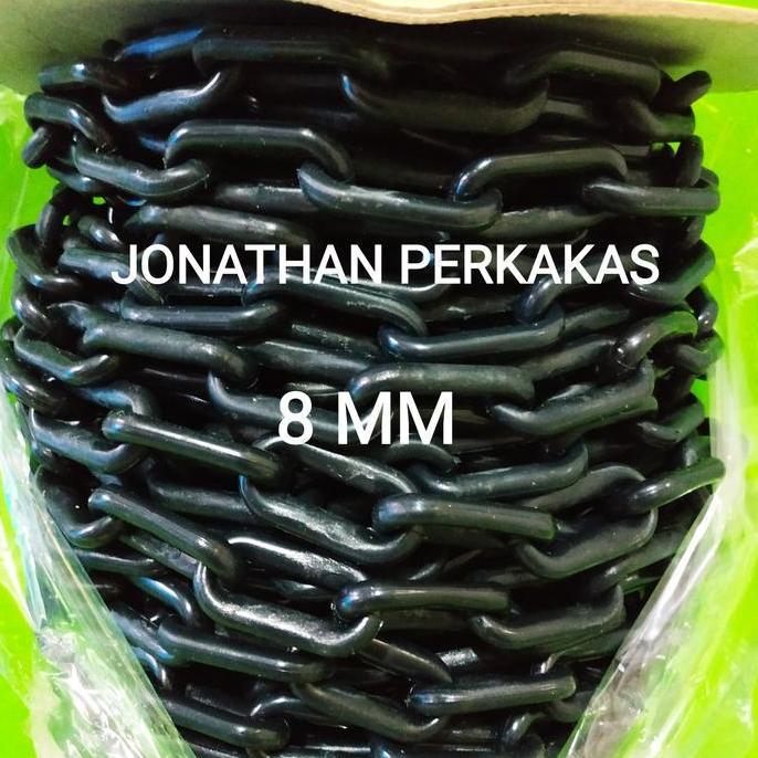 Ready rantai plastik 8mm/roll rantai pvc 8mm/roll rantai talang pvc 8mm