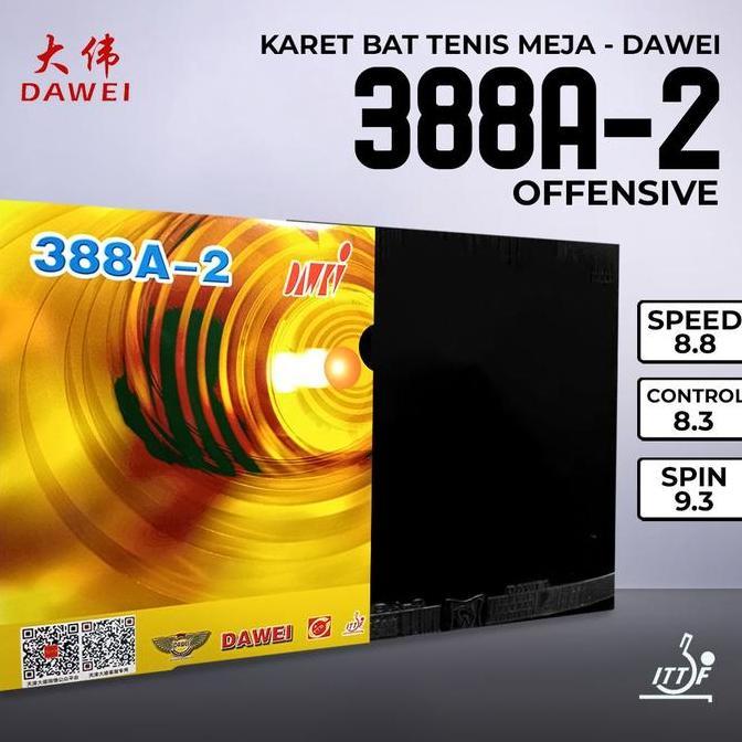 TERLARIS KARET BAT PINGPONG DAWEI 388A-2