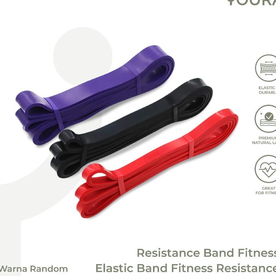 Youra - Resistance Band Panjang Pilates / Karet Fitness Gym Yoga Stretch Elastis Premium Alat Olahra
