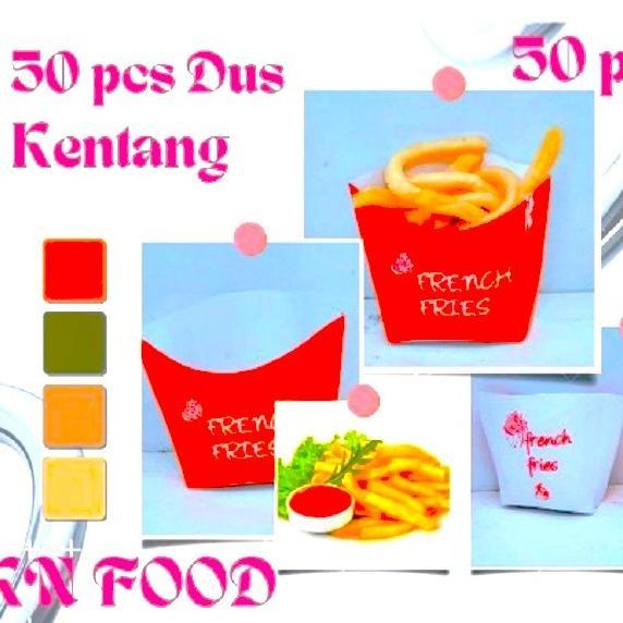 Box French Fries - Dus French Fries Kecil - Dus Kemasan Kentang Goreng