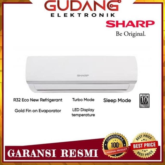 Terlaris Ac 1Pk Sharp Ah-A 9 Zcyn Turbo Cool Ac Sharp 1 Pk Ah-A9Zcyn R32