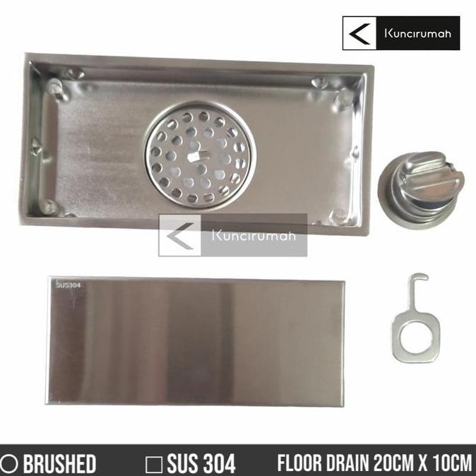 smart floor drain 20 cm/Floor drain 20cm x 10cm / Saringan got SUS 304 SS