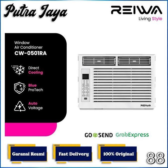 Terlaris Ac Window Reiwa Ac Window 1/2 Pk Cw-0501Ra 0,5 Pk 370Watt Low Watt