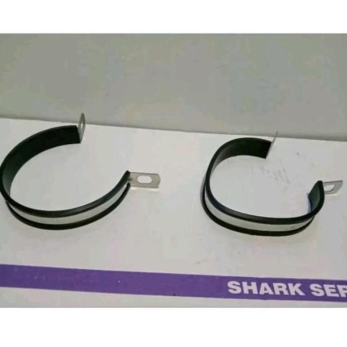 KLEM KNALPOT CLD RACING TIPE BULAT / OVAL KARET BERGARANSI