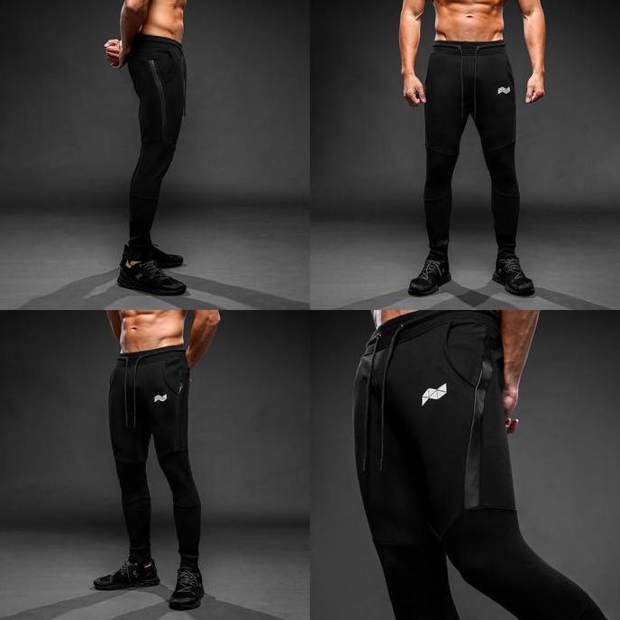 Trousers- Neveres Leather Stripe Jogger