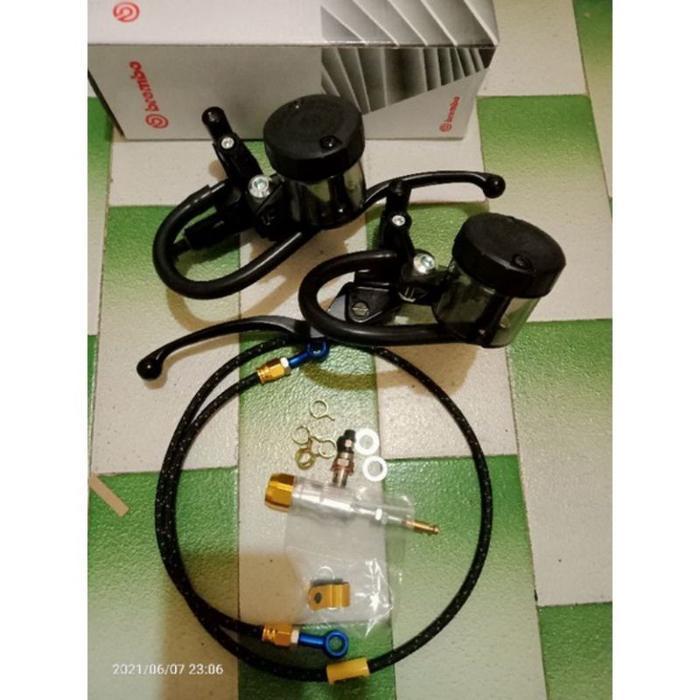 Master Rem Hidrolik Brembo Set Stut Kopling Selang 90 Cm Clutch Pump Handle Kopling Set Universal Kl