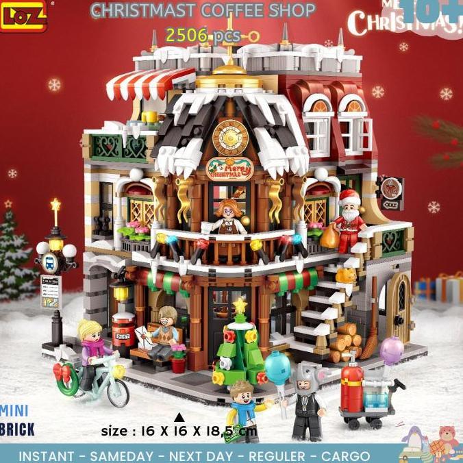LOZ 1054 Christmas Coffee shop - LOZ tema NATAL