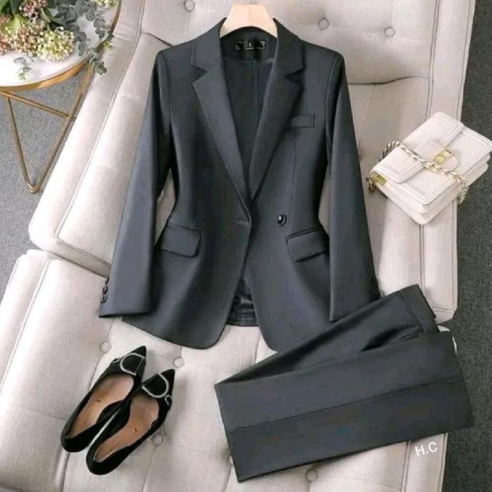 DISKON SPECIAL  Setelan Blazer Wanita Formal Merah Marun | Setelan Jas Wanita Elegan - Setelan Wanit