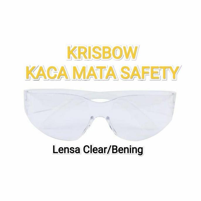 TERLARIS KACAMATA KRISBOW SAFETY BENING TRANSPARAN UNIVERSAL - PERALATAN