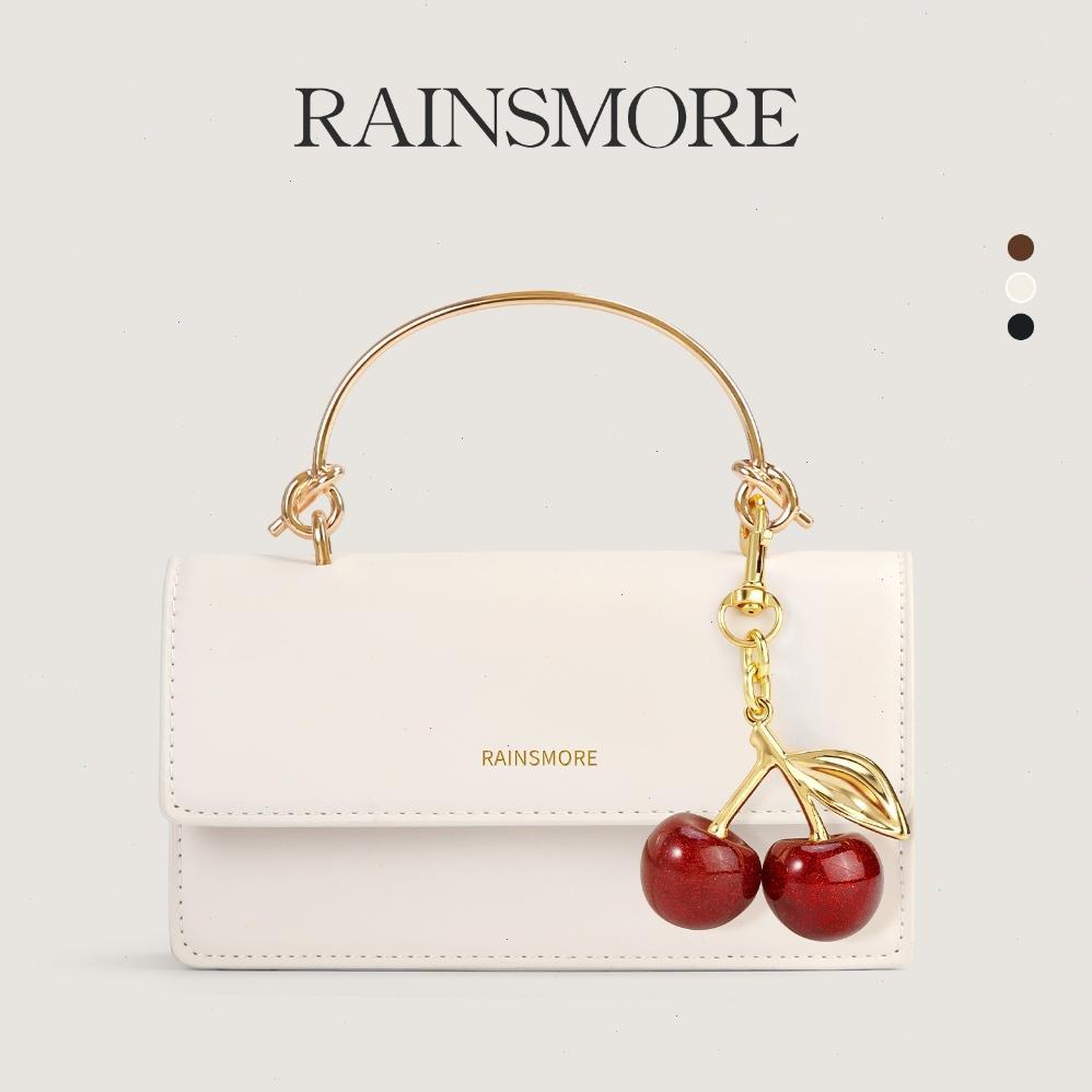 Bagus Rainsmore Tas Selempang Wanita Kotak Kecil Elegan Dengan Tali Rantai, Bahan Premium & Mudah Di