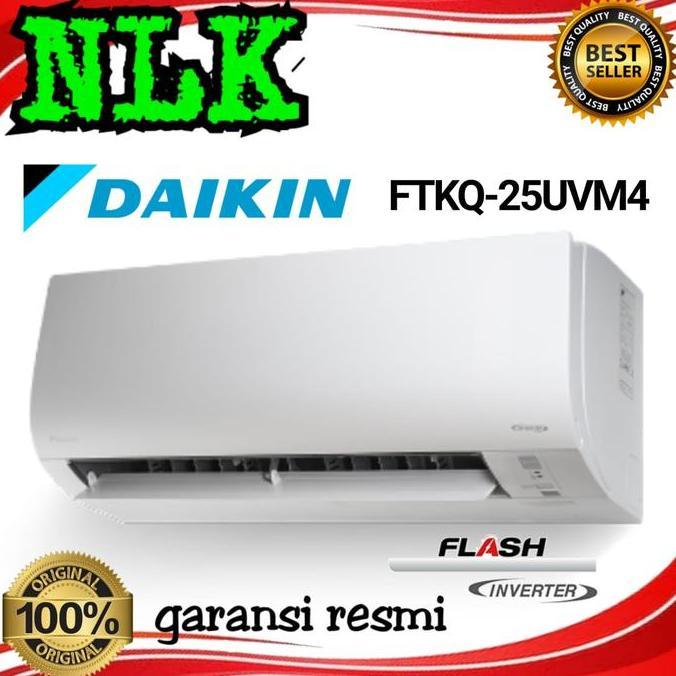 Terlaris Ac Daikin 1Pk Daikin Ftkq 25 + Flash Inverter 1 Pk