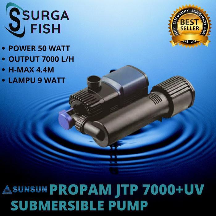 POMPA CELUP SUNSUN PROPAM JTP 7000 UV PLUS JTP7000UV lph kolam ikan
