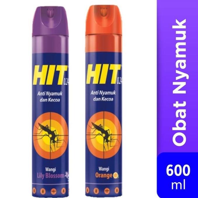 Clenesc- 2 Pcs Hit Semprot 600Ml Obat Anti Nyamuk Dan Kecoa Formula Ampuh Kemasan Aerosol Praktis Or