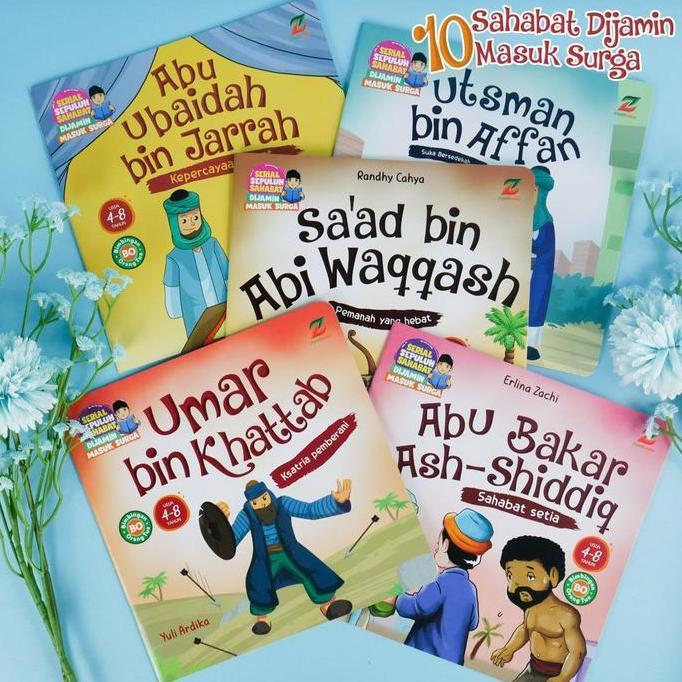 iqbal.desooss - ( 10 pcs) 10 sahabat dijamin masuk surga - buku kecerdasan emosi anak - buku mengena