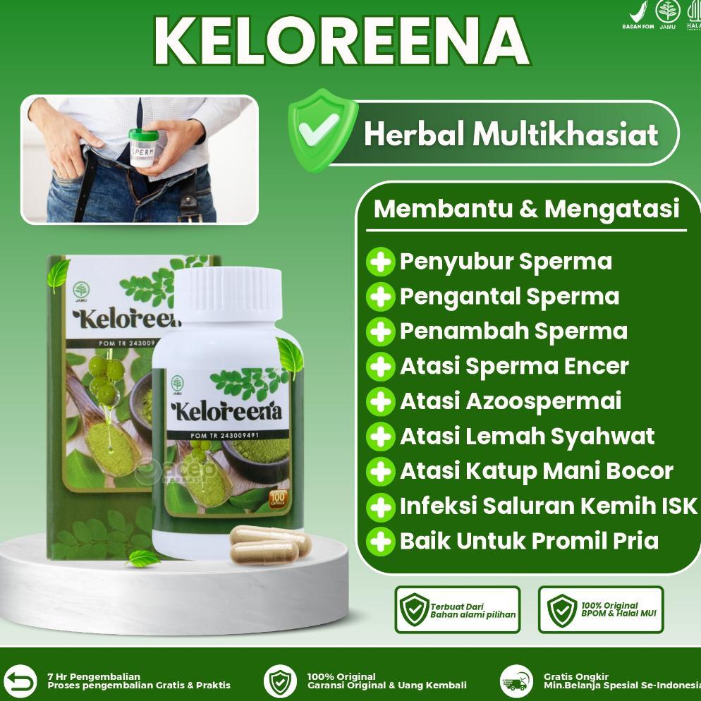 (Terbaru) Keloreena Obat Penyubur Pengental Sperma Atasi Sperma Encer Ejakulasi Dini Promil Lemah Sy