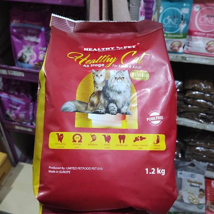 HEALTHY CAT ALL STAGES 1.2KG HEALTHY CAT HEALTHY PET GOLD