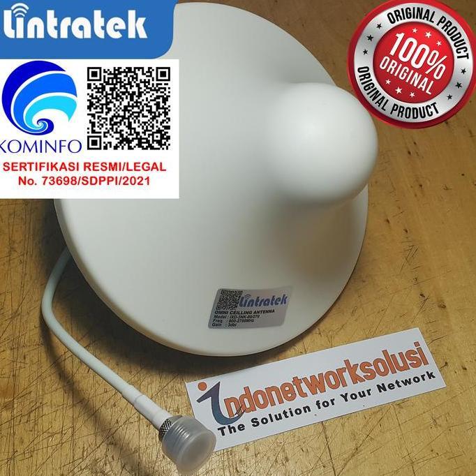 TERLARIS ANTENA OMNI JAMUR CEILLING INDOOR U/ REPEATER 2G 3G 4G LINTRATEK ORI