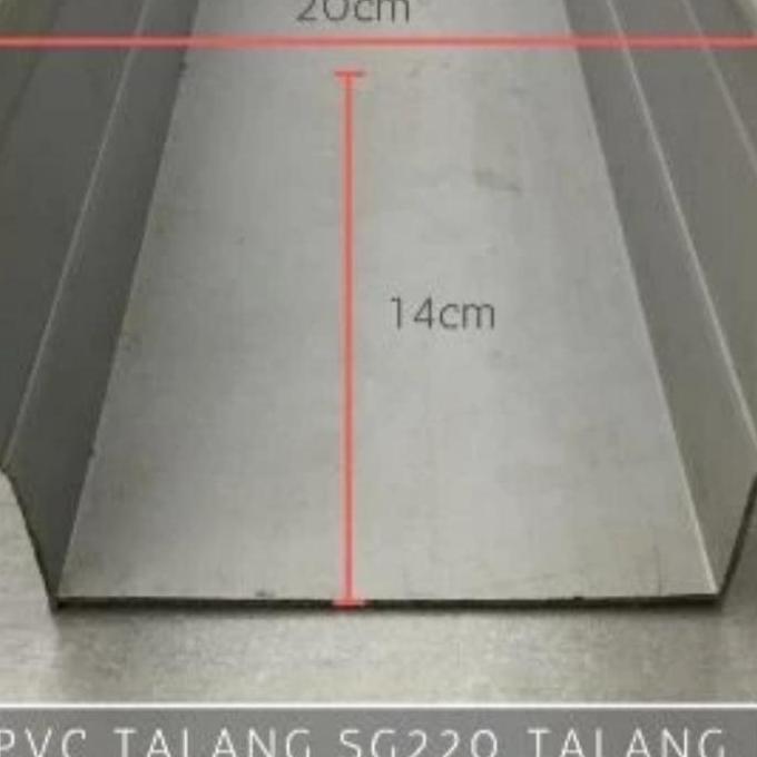 Talang Air Per Meter PVC Kotak SG 220 8" 8 Inch