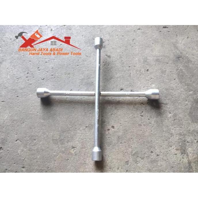 KUNCI RODA MOBIL PALANG BAN MOBIL 4 WAY LUG WRENCH CROSS 17-19-21-23MM BEST QUALITY