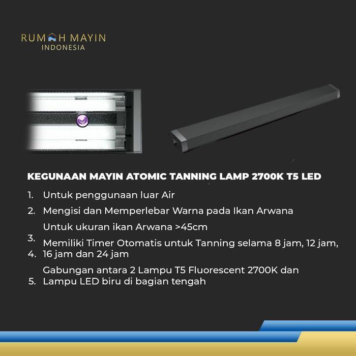 MAYIN Atomic Tanning Lamp 2700K T5 LED Lampu Tanning Aquarium ikan Arwana
