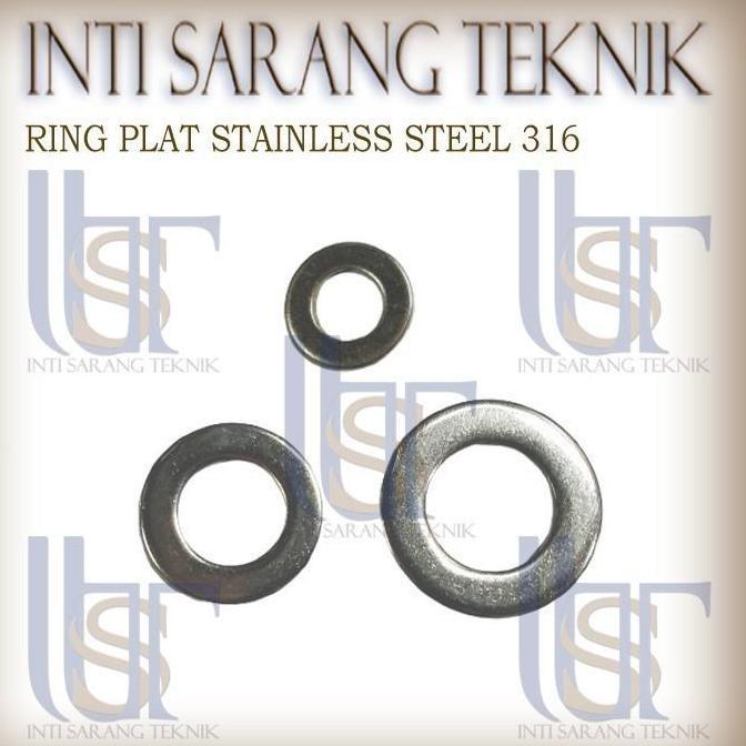 RING PLAT SS316 M22 / FLAT WASHER SUS 316 THE A4 - 70 DISKON