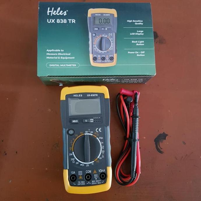 TERBARU - Multitester Heles Digital UX 838 TR/Avometer Digital Heles UX 838 TR