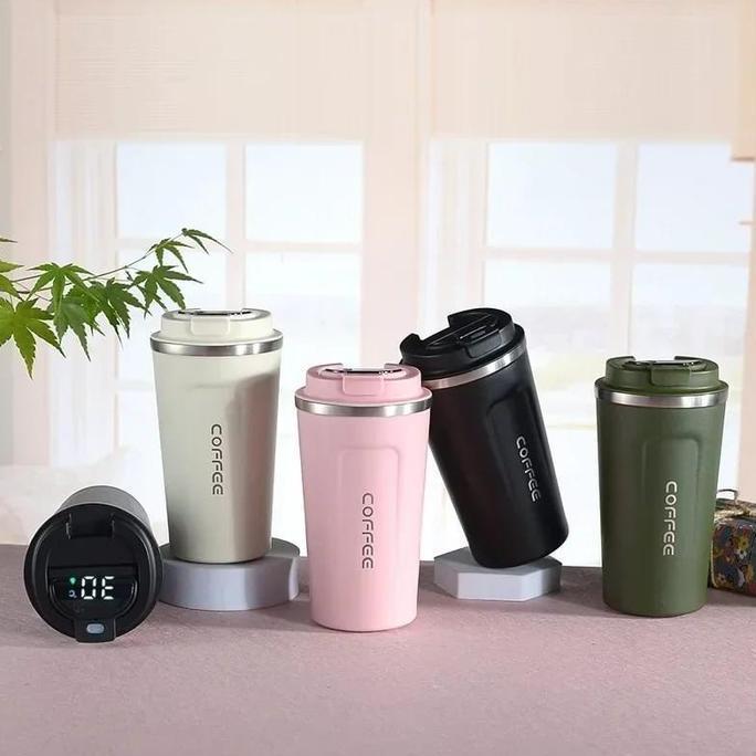 304 Stain Termos Gelas Led Tumbler Tahan Panas Dingin 510ml Travel Mug